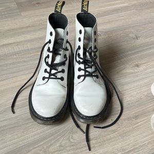 White Dr. Martens Boots size 7